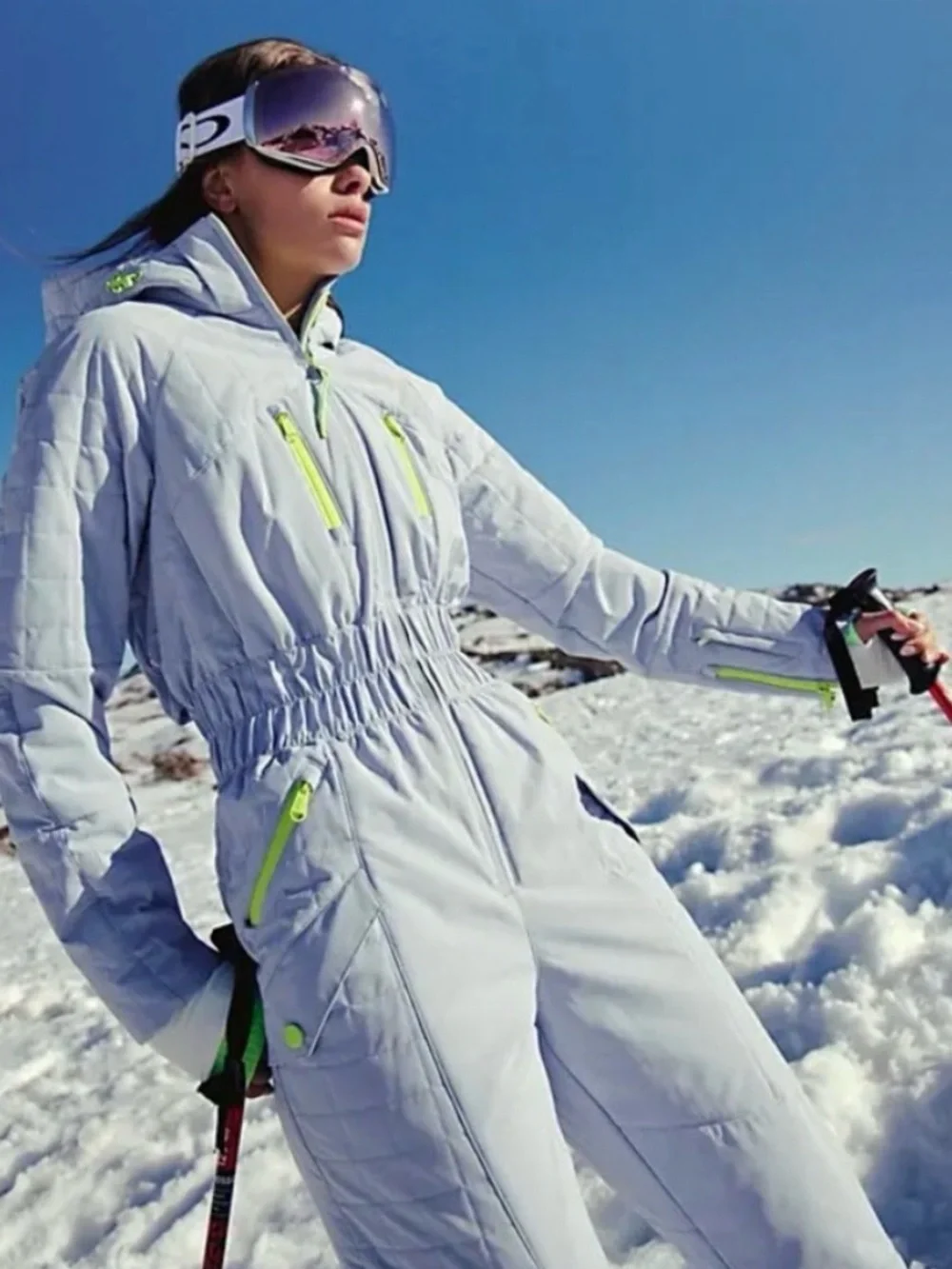 NWT Free People All Prepped Ski Suit Steel Coveralls Jumpsuit XL